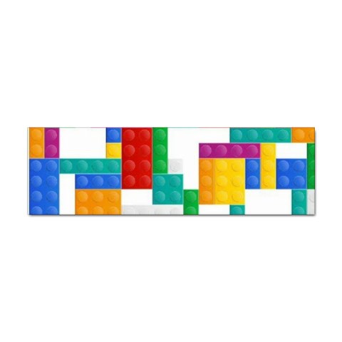 Colorful Bricks, Bricks, Colorful, Colors, Games, Lego, Rainbow Sticker (Bumper) from ArtsNow.com Front