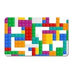 Colorful Bricks, Bricks, Colorful, Colors, Games, Lego, Rainbow Magnet (Rectangular)