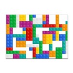 Colorful Bricks, Bricks, Colorful, Colors, Games, Lego, Rainbow Sticker A4 (10 pack)