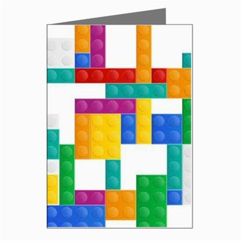 Colorful Bricks, Bricks, Colorful, Colors, Games, Lego, Rainbow Greeting Card from ArtsNow.com Left