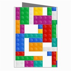 Colorful Bricks, Bricks, Colorful, Colors, Games, Lego, Rainbow Greeting Card from ArtsNow.com Right