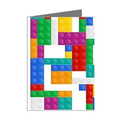 Colorful Bricks, Bricks, Colorful, Colors, Games, Lego, Rainbow Mini Greeting Cards (Pkg of 8) from ArtsNow.com Right