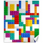 Colorful Bricks, Bricks, Colorful, Colors, Games, Lego, Rainbow Canvas 8  x 10 