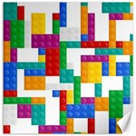 Colorful Bricks, Bricks, Colorful, Colors, Games, Lego, Rainbow Canvas 12  x 12 