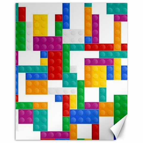 Colorful Bricks, Bricks, Colorful, Colors, Games, Lego, Rainbow Canvas 16  x 20  from ArtsNow.com 15.75 x19.29  Canvas - 1