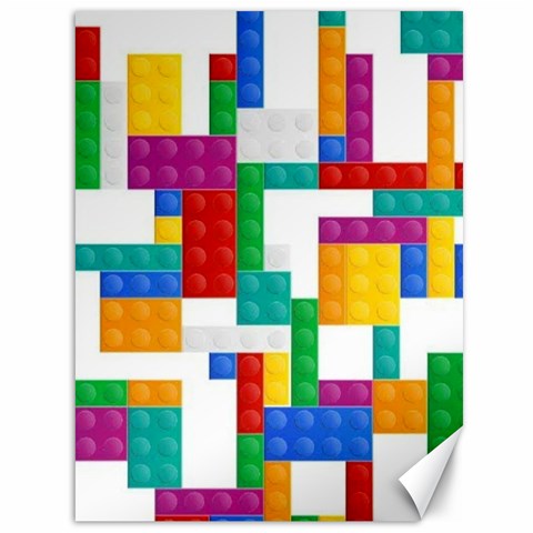 Colorful Bricks, Bricks, Colorful, Colors, Games, Lego, Rainbow Canvas 36  x 48  from ArtsNow.com 35.26 x46.15  Canvas - 1