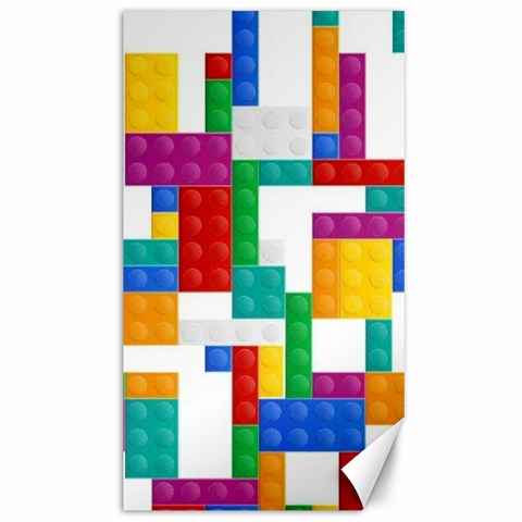 Colorful Bricks, Bricks, Colorful, Colors, Games, Lego, Rainbow Canvas 40  x 72  from ArtsNow.com 39.28 x69.23  Canvas - 1