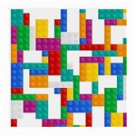 Colorful Bricks, Bricks, Colorful, Colors, Games, Lego, Rainbow Medium Glasses Cloth