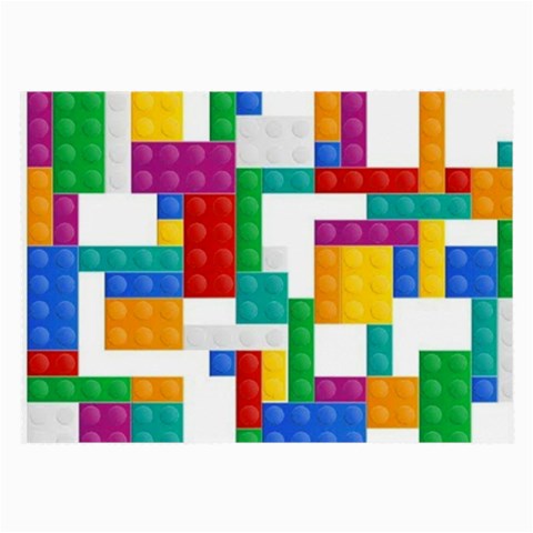 Colorful Bricks, Bricks, Colorful, Colors, Games, Lego, Rainbow Large Glasses Cloth (2 Sides) from ArtsNow.com Front