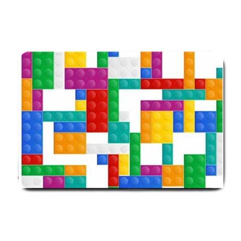 Colorful Bricks, Bricks, Colorful, Colors, Games, Lego, Rainbow Small Doormat from ArtsNow.com 24 x16  Door Mat