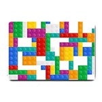 Colorful Bricks, Bricks, Colorful, Colors, Games, Lego, Rainbow Small Doormat