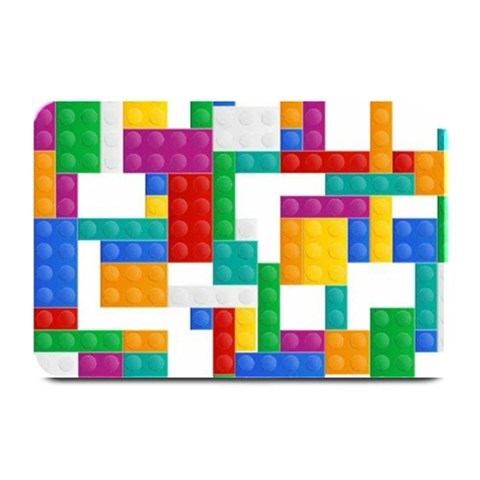 Colorful Bricks, Bricks, Colorful, Colors, Games, Lego, Rainbow Plate Mats from ArtsNow.com 18 x12  Plate Mat