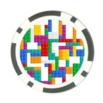 Colorful Bricks, Bricks, Colorful, Colors, Games, Lego, Rainbow Poker Chip Card Guard