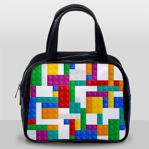 Colorful Bricks, Bricks, Colorful, Colors, Games, Lego, Rainbow Classic Handbag (One Side) from ArtsNow.com Front