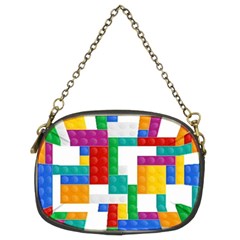 Colorful Bricks, Bricks, Colorful, Colors, Games, Lego, Rainbow Chain Purse (Two Sides) from ArtsNow.com Front