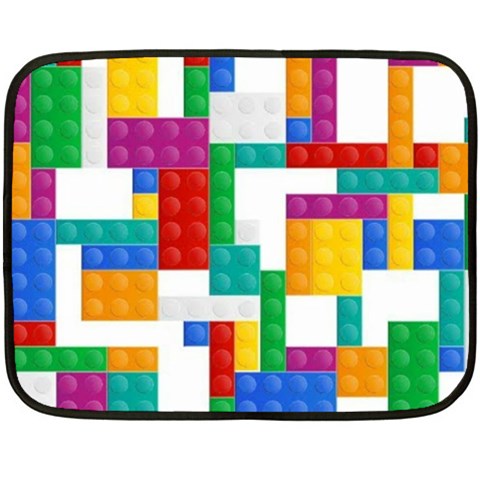 Colorful Bricks, Bricks, Colorful, Colors, Games, Lego, Rainbow Fleece Blanket (Mini) from ArtsNow.com 35 x27  Blanket