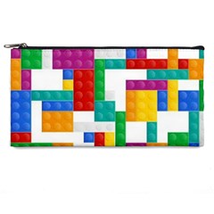 Colorful Bricks, Bricks, Colorful, Colors, Games, Lego, Rainbow Pencil Case from ArtsNow.com Front