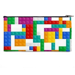 Colorful Bricks, Bricks, Colorful, Colors, Games, Lego, Rainbow Pencil Case from ArtsNow.com Back