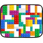 Colorful Bricks, Bricks, Colorful, Colors, Games, Lego, Rainbow Two Sides Fleece Blanket (Mini)