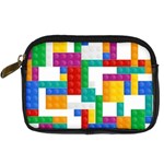 Colorful Bricks, Bricks, Colorful, Colors, Games, Lego, Rainbow Digital Camera Leather Case