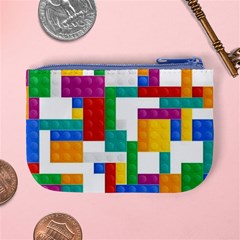 Colorful Bricks, Bricks, Colorful, Colors, Games, Lego, Rainbow Mini Coin Purse from ArtsNow.com Back