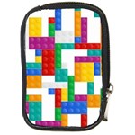 Colorful Bricks, Bricks, Colorful, Colors, Games, Lego, Rainbow Compact Camera Leather Case