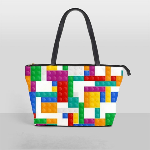 Colorful Bricks, Bricks, Colorful, Colors, Games, Lego, Rainbow Classic Shoulder Handbag from ArtsNow.com Front