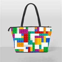 Colorful Bricks, Bricks, Colorful, Colors, Games, Lego, Rainbow Classic Shoulder Handbag from ArtsNow.com Back