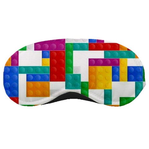 Colorful Bricks, Bricks, Colorful, Colors, Games, Lego, Rainbow Sleep Mask from ArtsNow.com Front