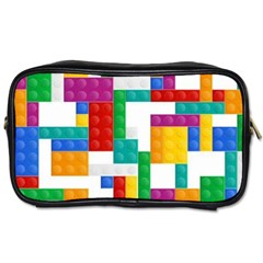 Colorful Bricks, Bricks, Colorful, Colors, Games, Lego, Rainbow Toiletries Bag (Two Sides) from ArtsNow.com Front