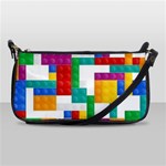 Colorful Bricks, Bricks, Colorful, Colors, Games, Lego, Rainbow Shoulder Clutch Bag