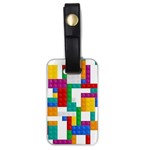 Colorful Bricks, Bricks, Colorful, Colors, Games, Lego, Rainbow Luggage Tag (one side)