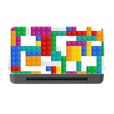 Colorful Bricks, Bricks, Colorful, Colors, Games, Lego, Rainbow Memory Card Reader with CF from ArtsNow.com Front