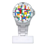 Colorful Bricks, Bricks, Colorful, Colors, Games, Lego, Rainbow Plastic Nurses Watch