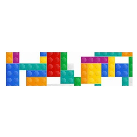 Colorful Bricks, Bricks, Colorful, Colors, Games, Lego, Rainbow Oblong Satin Scarf (16  x 60 ) from ArtsNow.com Front