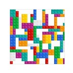 Colorful Bricks, Bricks, Colorful, Colors, Games, Lego, Rainbow Square Satin Scarf (30  x 30 )