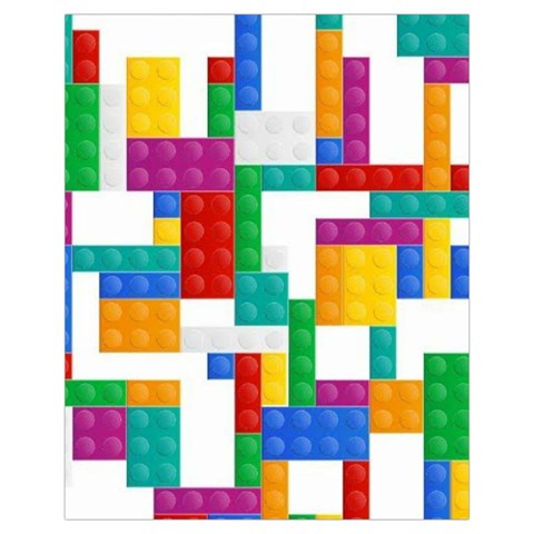 Colorful Bricks, Bricks, Colorful, Colors, Games, Lego, Rainbow Drawstring Pouch (XL) from ArtsNow.com Front