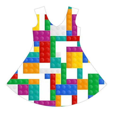 Colorful Bricks, Bricks, Colorful, Colors, Games, Lego, Rainbow Short Sleeve V Front