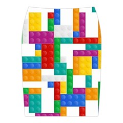 Colorful Bricks, Bricks, Colorful, Colors, Games, Lego, Rainbow Midi Wrap Pencil Skirt from ArtsNow.com Back