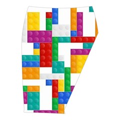 Colorful Bricks, Bricks, Colorful, Colors, Games, Lego, Rainbow Midi Wrap Pencil Skirt from ArtsNow.com  Front Right 