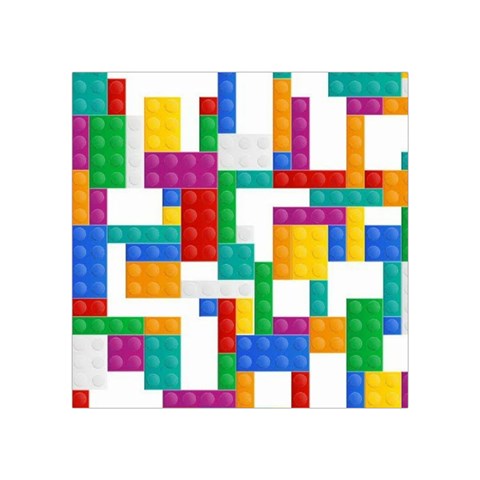 Colorful Bricks, Bricks, Colorful, Colors, Games, Lego, Rainbow Square Tapestry (Small) from ArtsNow.com Front