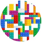 Colorful Bricks, Bricks, Colorful, Colors, Games, Lego, Rainbow Wooden Bottle Opener (Round)