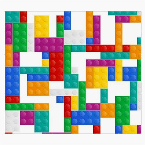 Colorful Bricks, Bricks, Colorful, Colors, Games, Lego, Rainbow Roll Up Canvas Pencil Holder (S) from ArtsNow.com Front