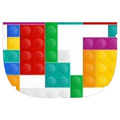 Colorful Bricks, Bricks, Colorful, Colors, Games, Lego, Rainbow Make Up Case (Large) from ArtsNow.com Side Right