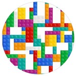 Colorful Bricks, Bricks, Colorful, Colors, Games, Lego, Rainbow Round Trivet