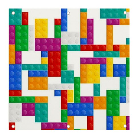 Colorful Bricks, Bricks, Colorful, Colors, Games, Lego, Rainbow Banner and Sign 4  x 4  from ArtsNow.com Front