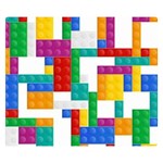 Colorful Bricks, Bricks, Colorful, Colors, Games, Lego, Rainbow Premium Plush Fleece Blanket (Small)