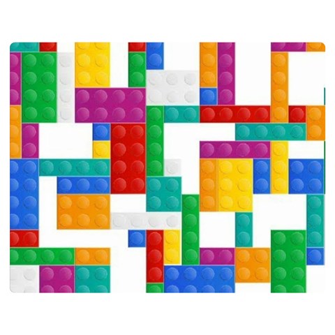 Colorful Bricks, Bricks, Colorful, Colors, Games, Lego, Rainbow Premium Plush Fleece Blanket (Medium) from ArtsNow.com 60 x50  Blanket Front