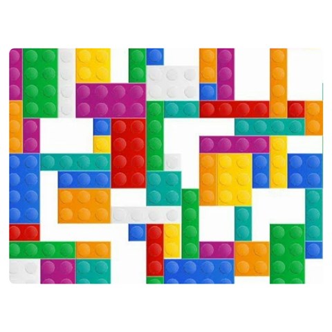 Colorful Bricks, Bricks, Colorful, Colors, Games, Lego, Rainbow Premium Plush Fleece Blanket (Extra Small) from ArtsNow.com 40 x30  Blanket Front