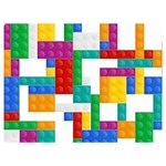 Colorful Bricks, Bricks, Colorful, Colors, Games, Lego, Rainbow Two Sides Premium Plush Fleece Blanket (Baby Size)